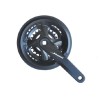 Система COMIRON JH-A2-107, 170mm, 24/34/42T, с защитой, AL+ST, квадрат, черная