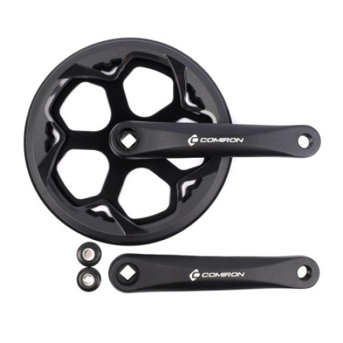 Система COMIRON JH-A205, 170mm, 48T, с защитой, AL+ST, квадрат, черная