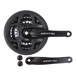 Система шатунов 24/34/42T KRYPTON GTR-S1091P, 165 мм, с защитой, ST+ST, квадрат, черный