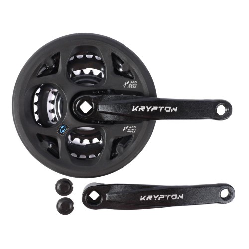 Система шатунов 24/34/42T KRYPTON GTR-S1091P, 165 мм, с защитой, ST+ST, квадрат, черный