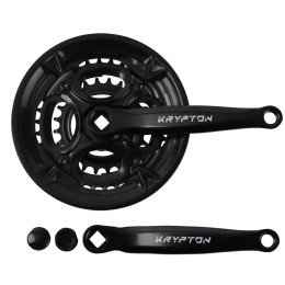 Система шатунов 24/34/42T KRYPTON JH-S203, 170mm, с защитой, ST+ST, квадрат, черный