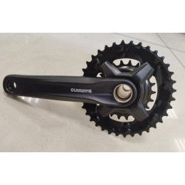 Система шатунов 22/36Т SHIMANO FC-MT210-2 Hollowtech 2 (интегрированная ось) 175 мм, 9 ск с кареткой SM-BB51