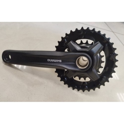 Система шатунов 22/36Т SHIMANO FC-MT210-2 Hollowtech 2 (интегрированная ось) 175 мм, 9 ск с кареткой SM-BB51