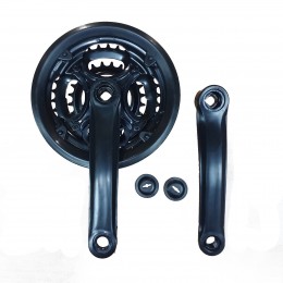 Система шатунов 24/34/42Т 26" D-EDх3, 170 мм, черный, с пластиковой защитой