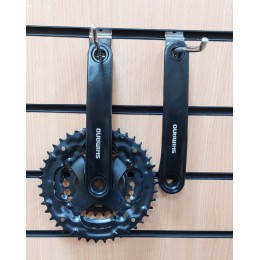 Система шатунов 24/34/42Т Shimano TY301, 175мм, Кв, без защиты, черн, б/уп
