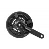 Система шатунов 24/34/42Т Shimano TY301, 170мм, квадрат, с защитой, черная