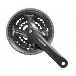 Система шатунов 28/38/48T Shimano Acera, M361, 175мм, Кв, черный