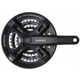 Система шатунов 28/38/48Т SHIMANO FC-TY501 под квадрат, 170 мм