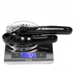 Система шатунов 34T, GTN21 под квадрат, B.C.D 104 мм (шатуны  алюм.170 мм, звезда сталь), черная