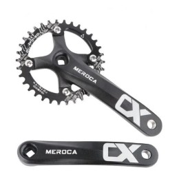 Система шатунов 34Т Meroca Mountain Bike, BCD 104, 170 мм, алюминий, под квадрат, без защиты