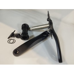 Система шатунов 36T, алюминий, 170мм, под Holowtech II, интегрир. вал, каретка в компл, CWD-206, чёрный