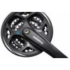 Система шатунов 48/38/28 Shimano Altus FC-M311 с защитой, 175мм, черная