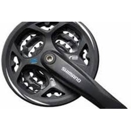 Система шатунов 48/38/28 Shimano Altus FC-M311 с защитой, 175мм, черная