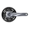 Система шатунов  Shimano M2000 с защитой, 175, 40/30/22, серая, под ромб