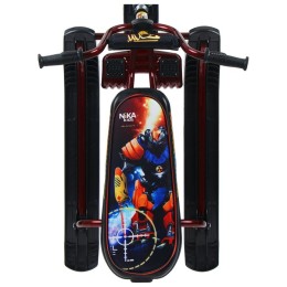 Снегокат Ника-джамп - Робот (черный/бордовый)