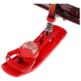 Снегокат Тимка спорт 4-1 со спинкой и ремнем, Граффити (черный/бордовый/красный)