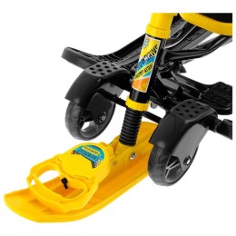 Снегокат Тимка Спорт 6 выдвижная база (Winter sport), жёлтый/чёрный
