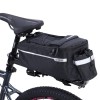 Сумка на багажник BICYCLE SOUL, основные отсеки на молнии, крепление velcro, отсек для бутылки. 38х15.5х16см.