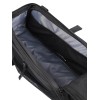 Сумка на багажник ESLNF, материал antique leather film PU+ cotton bottom PI luminous, 12,5х35х14 см., черная с фиолетовым перламутром