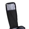 Сумка на багажник ESLNF, материал antique leather film PU+ cotton bottom PI luminous, 12,5х35х14 см., черная с фиолетовым перламутром