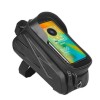 Сумка на раму BICYCLE SOUL, с отделением для смартфона, жёсткий EVA Hard Shell водонепроницаемый, 12х20х13 см., черная