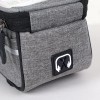 Сумка на раму COMIRON, с отделением для смартфона 6.0", основной отсек на молнии, серая, 21x10.5x9см