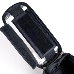Сумка на раму COMIRON, с отделением для смартфона 6.0", основной отсек на молнии, серая, 21x10.5x9см