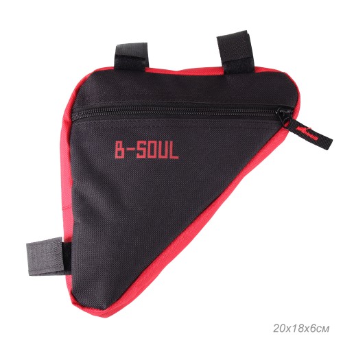 Сумка подрамная BICYCLE SOUL, 20х18,5х4см, чёрно-красная