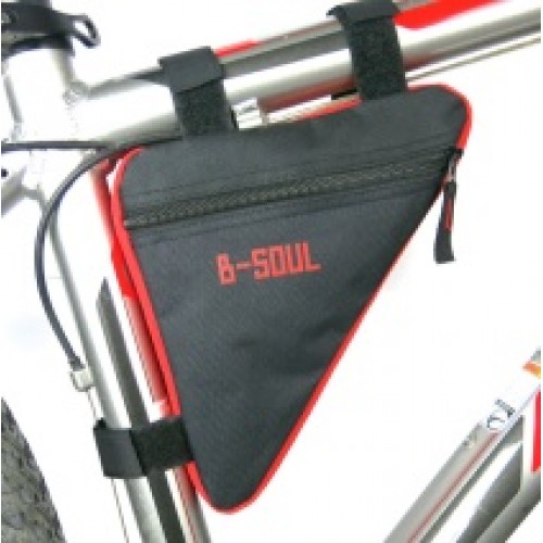 Сумка подрамная BICYCLE SOUL, 20х18,5х4см, чёрно-красная