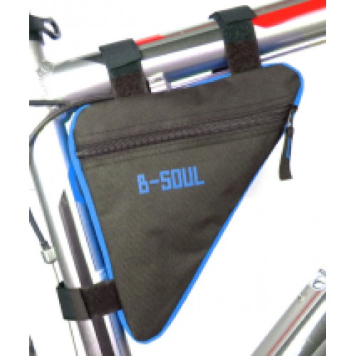 Сумка подрамная BICYCLE SOUL, 20х18,5х4см, чёрно-синяя