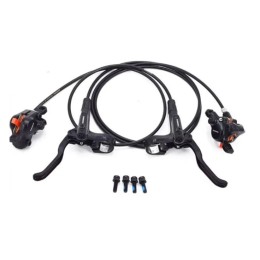 Тормоз. набор гидравл. диск. SHIMANO MT200 (2ручки+шланг1000/1700мм+калип+колод) черн. SHIMANO