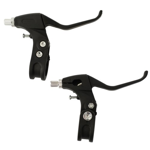 Тормозная ручка алюминий-пластик KRYPTON WH-621A / 3 пальца  + возвратная пружина, чёрное основание и ручка, пара левая+правая.