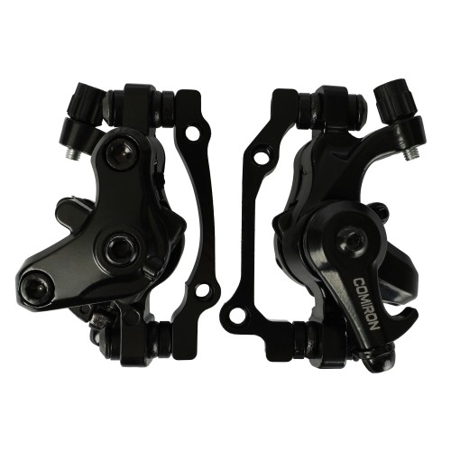 Тормозной набор дисковый механический передний+задний COMIRON BB13-A, ротор BL-019 160мм, квадратные колодки (P04)