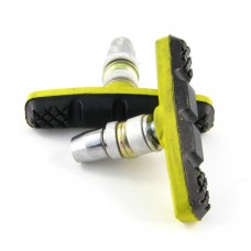 Тормозные колодки,согласно стандарту EN14766/SGS/REACH, пара, желтые с черным,инд.уп. Vinca Sport