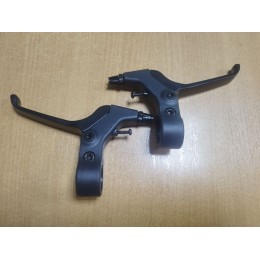 Тормозные ручки комплектом (правая+левая) под 4 пальца, алюминий+пластик