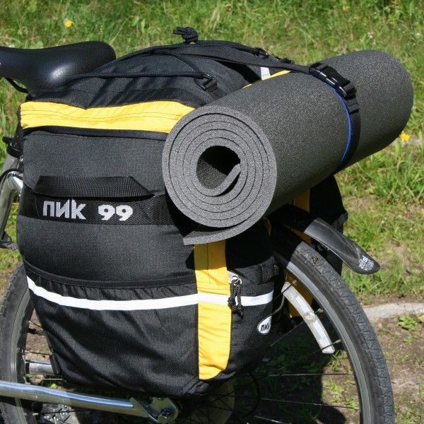 Трек-45-М (велорюкзак на багажник "штаны") черно-желтый