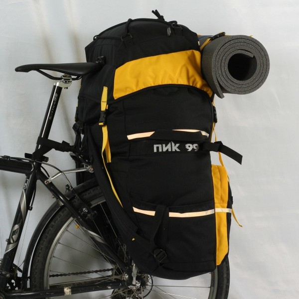 Трек-90М-2 (велорюкзак на багажник "штаны")  черно-желтый