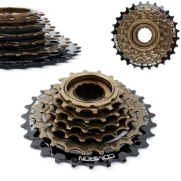 Трещотка COMIRON, 6 скоростей, 14-28Т, индексная, материал: сталь, BC1,375-24TRI/M35х1", ED черный /FW-6I