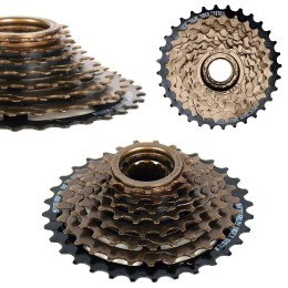 Трещотка COMIRON, 8 скоростей, 13-32Т, индексная, материал: сталь, BC1,375-24TRI/M35х1", ED черный /FW-8I/