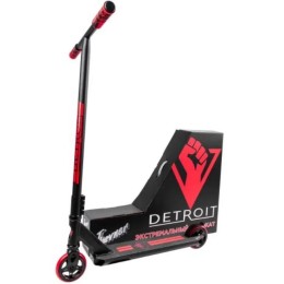Трюковой самокат HAEVNER DETROIT красный/черный