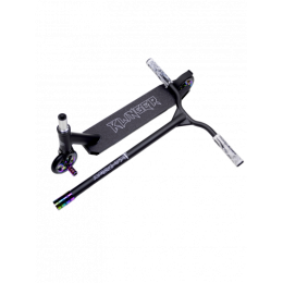 Трюковой самокат HAEVNER KLINGER 2023, черный матовый/неохром