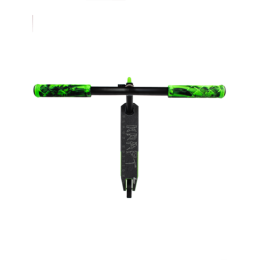 Трюковой самокат HAEVNER KRAFT BLACK EDITION 2023, черный/зеленый анодированный