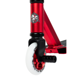 Трюковой самокат HAEVNER KRAFT красно-черный анодированный