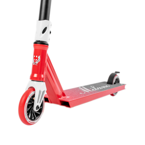 Трюковой самокат HAEVNER MILANO красный/белый