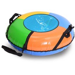 Тюбинг-ватрушка 107 см Тяни-Толкай БЕЗ ПРИНТА (тент потемнел - УЦЕНКА)