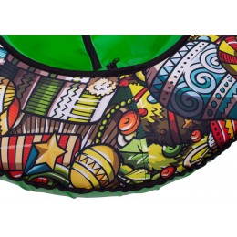 Тюбинг-ватрушка 107 см ТяниТолкай XMAS (оксфорд)