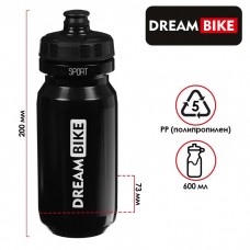 Велофляга Dream Bike 600 мл, чёрная