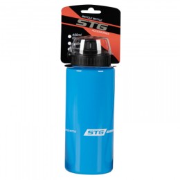 Велофляга STG  DC-BT-54 600мл с защитной крышкой синяя/белая