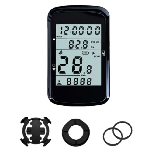 Велокомпьютер беспроводной GPS BK-5208, 2,4", черный