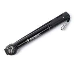 Велонасос COMIRON ARROW, алюминиевый цилиндр, прорезиненная пластиковая ручка, Presta-Schrader, 8,3 бар.